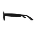 Bradford - Geometric Black Clip On Sunglasses for Men